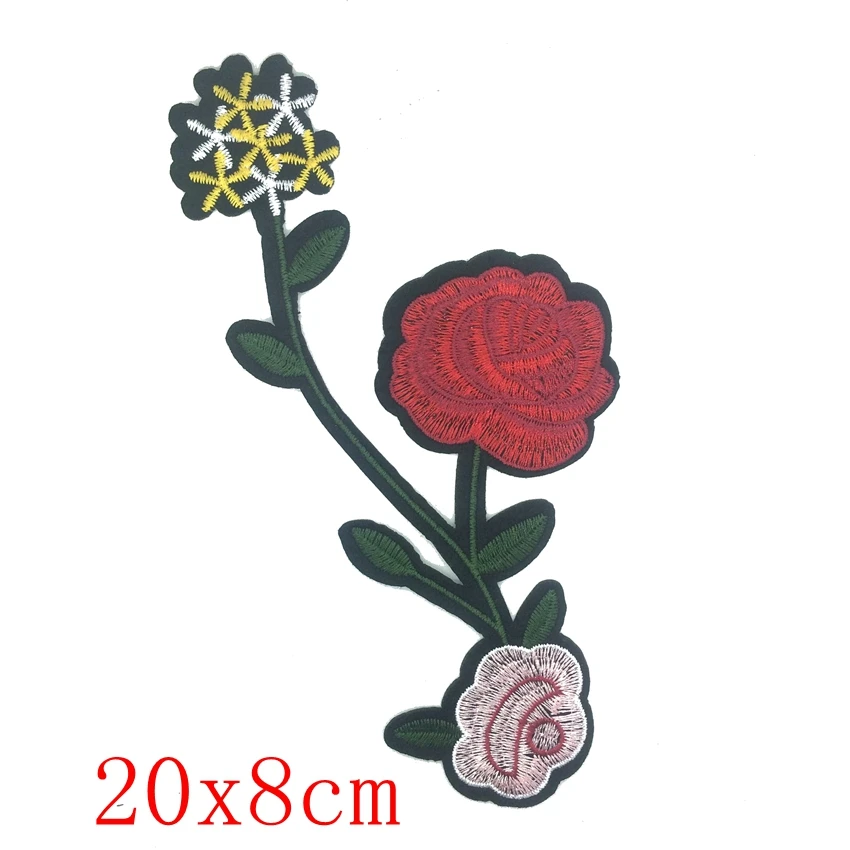 1 шт. кружевная нашивка с цветочной вышивкой|sew on patches|sew flowersapplique embroidered flower |