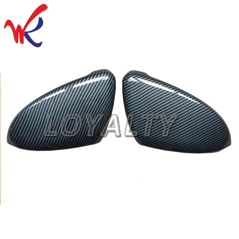 Чехол накладка для зеркала заднего вида из углеродного волокна Volkswagen VW Golf7 2014 2015