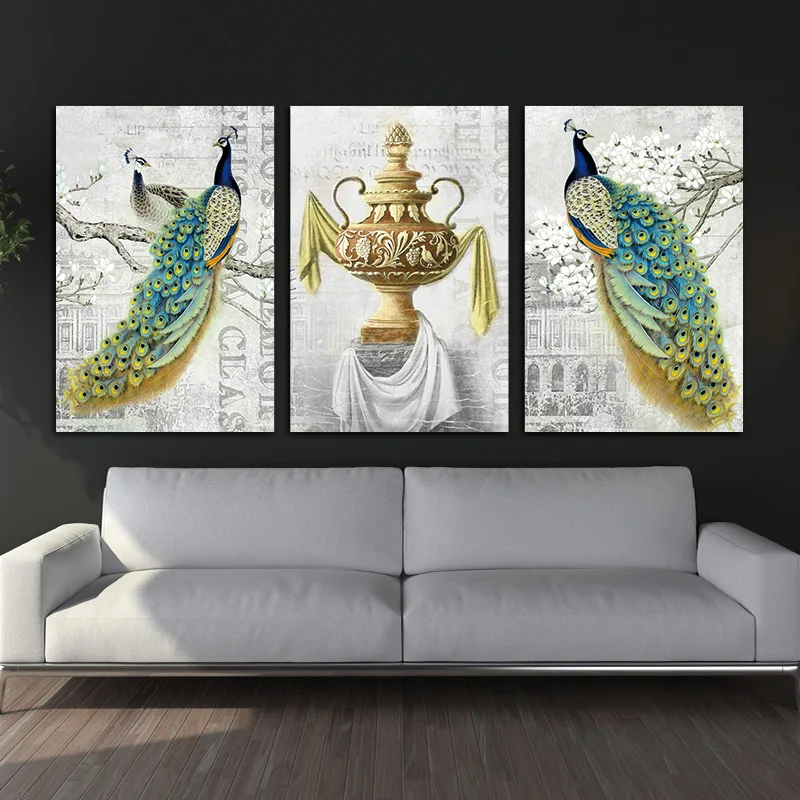 

Modern wall Peacock Poster Canvas Painting Art wall picture abstract print and poster picture decor prints on canvas wall art