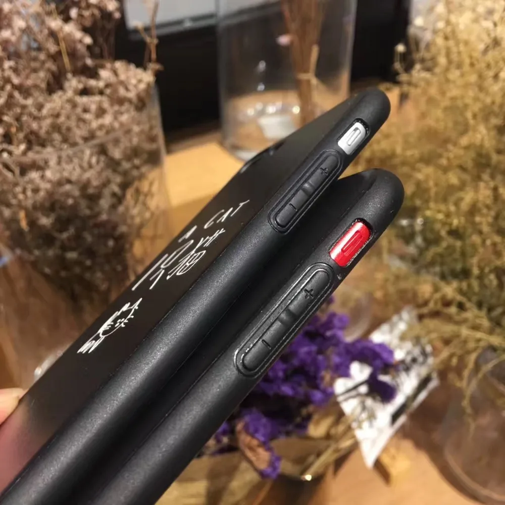 Super Cute Cat Dog Pig Brief Strokes 3D Relief Pure Color Soft TPU Case Cover For Iphone6 6S 6Plus 7 7Plus |