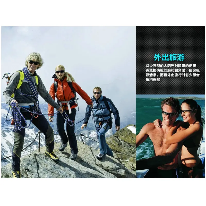 Спортивные стерео беспроводные очки ekslen гарнитура с Bluetooth солнцезащитные для