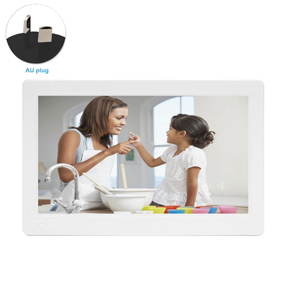 Часы 11,6 дюйма Фоторамка Студия 1920x1080 Видеоплеер Крепление на стену Высокое разрешение Дистанционное управление Цифровой MP3.