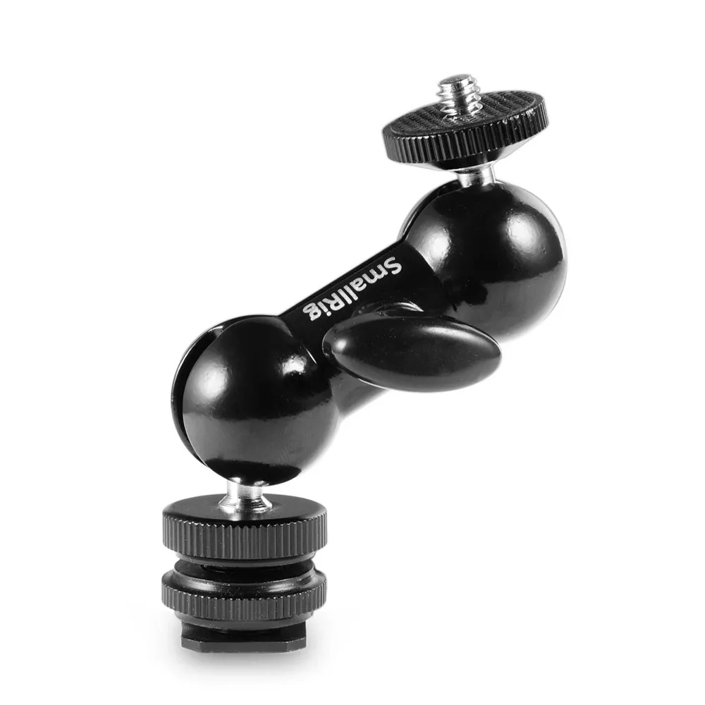 Двойная шариковая головка SmallRig с адаптером холодного башмака и винтом на палец