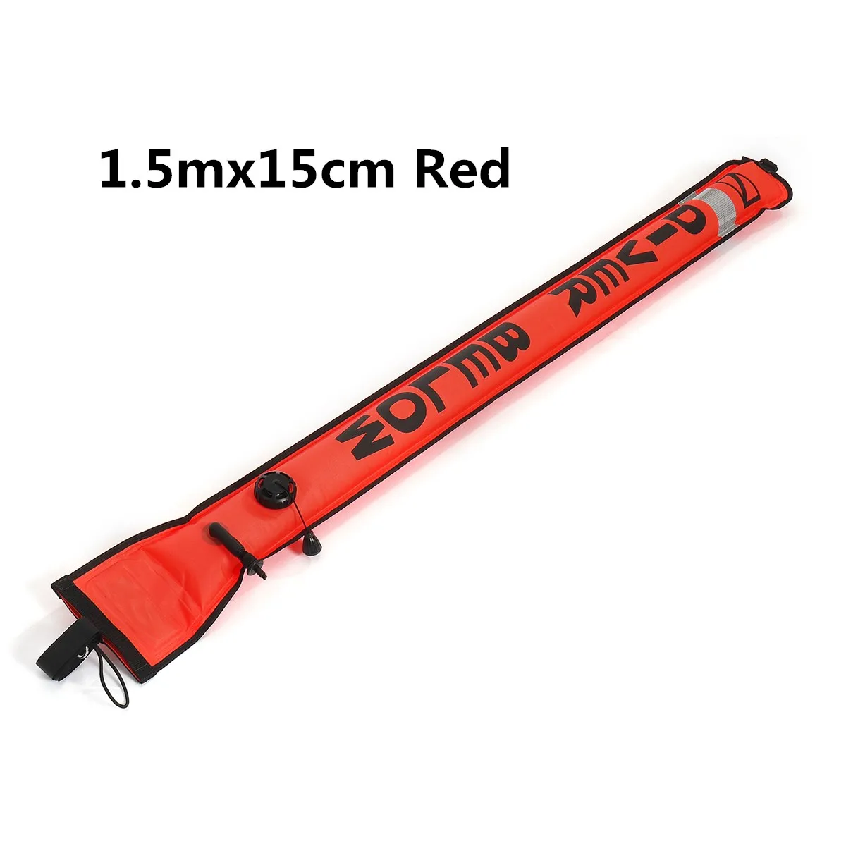 1.5mx15cm red 1/1. 2/1. 5/1. 8 м буй для дайвинга Дайвинг поверхности маркерный буй SMB подводный Детская безопасность сигнала буй поплавок надувные трубки колбаса - Цвет: 1.5mx15cm red