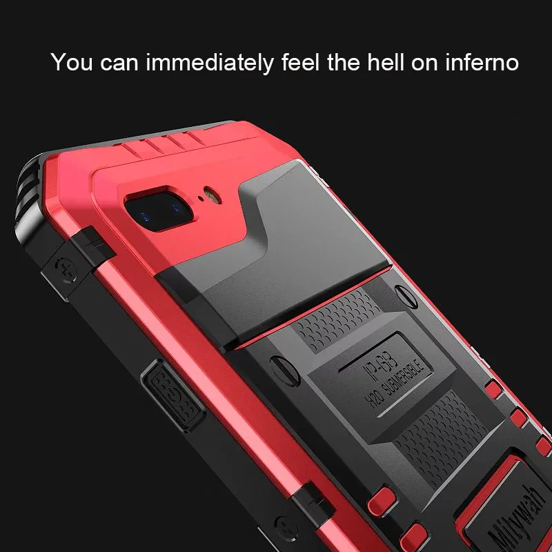 Марка металла Алюминий Броня Купание Доказательство воды чехол для iPhone 7/7 Plus