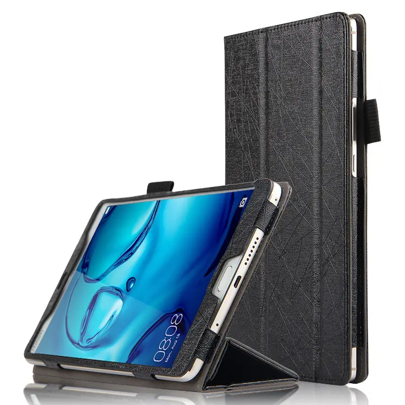 black Чехол для huawei MediaPad M3 чехол Крышка M3 8,4 кожаных защитных чехлах для протектор 8,4 дюймов M3 BTV-W09 BTV-DL09 планшетный чехол M38.4 - Цвет: black
