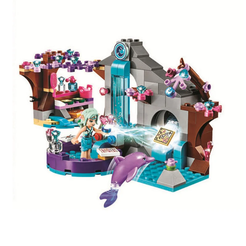 Educational Building Blocks Toy For Children Gift Castle Girls Friends Princess Mermaid Beauty Beast Elsa Anna Moana Legoe | Игрушки и