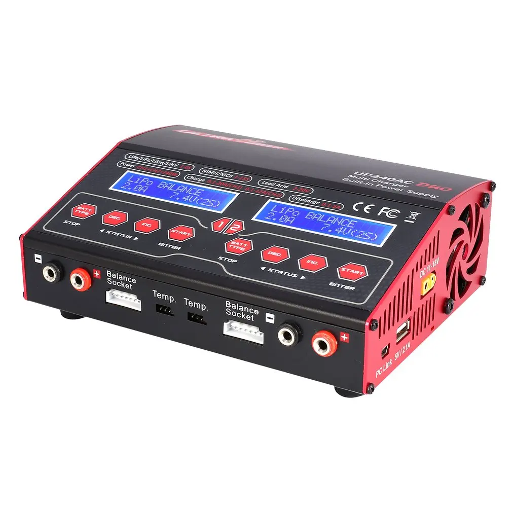 Ультра мощность до 240 AC DUO Вт 2в1 LiIo/LiPo/LiFe/NiMH/Nicd батарея RC Баланс Зарядное устройство