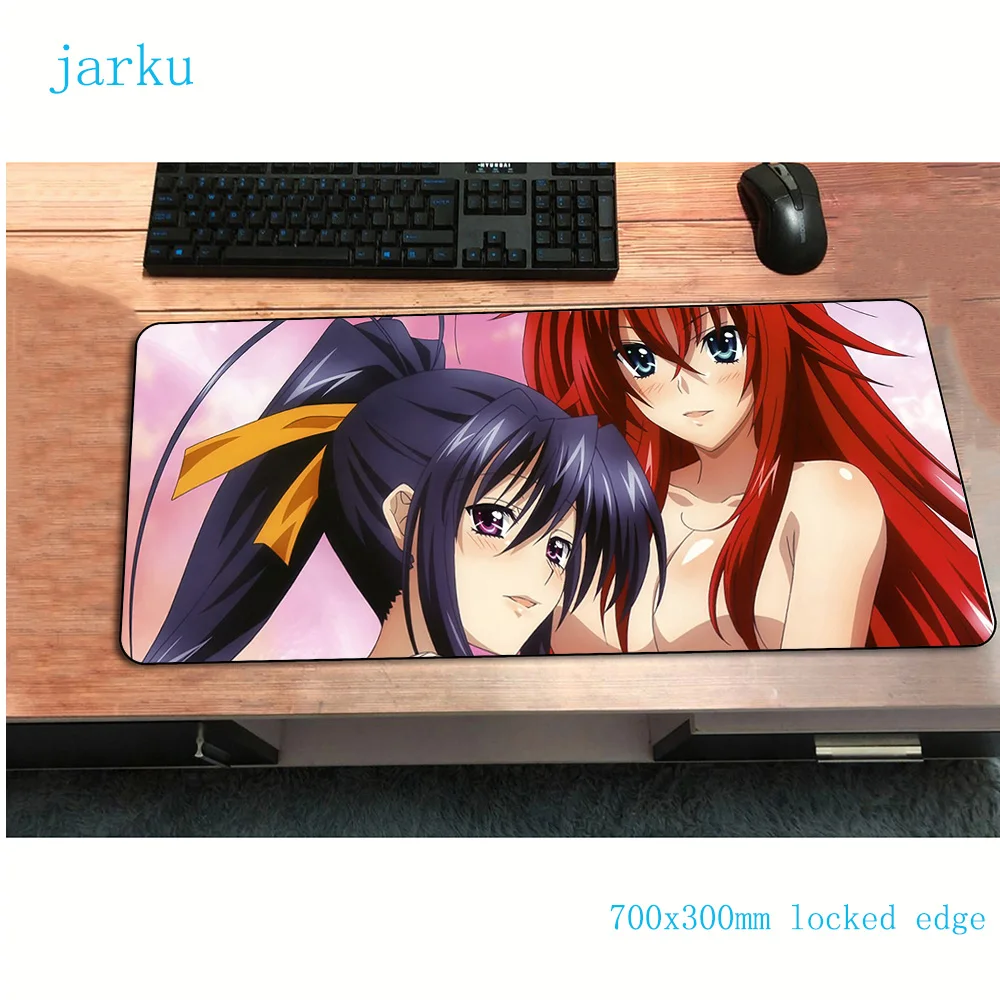 Коврик для мыши dxd старшей школы лучший игровой коврик 70x30 см геймера с HD принтом