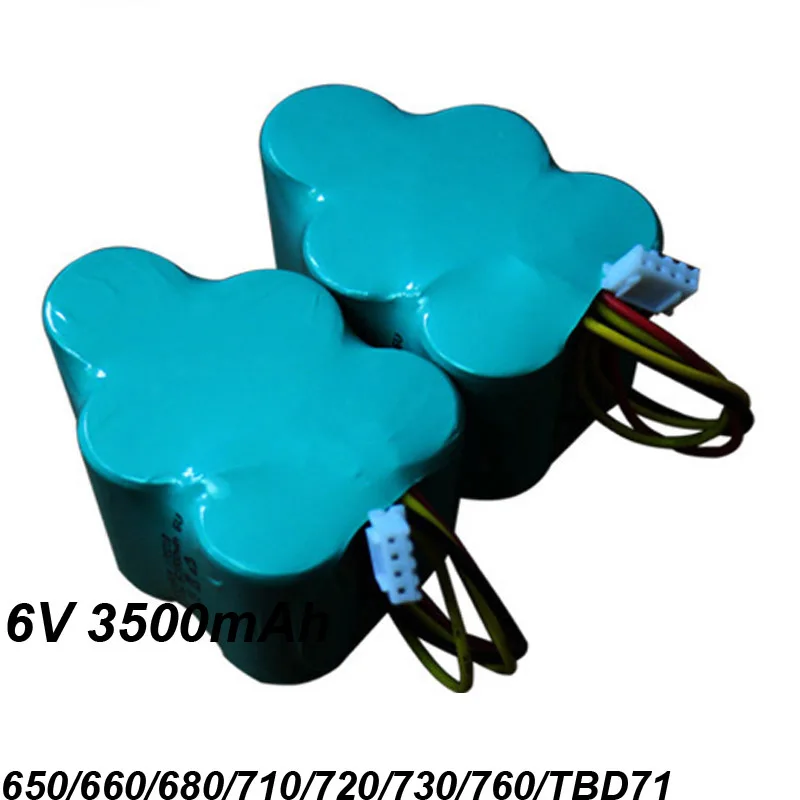 2 шт. 6В SC Ni-MH аккумулятор 3500 мАч замена для пылесоса Ecovacs Deebot D73 D76 D62 D63 D65 D66 D68 D77 D79 730
