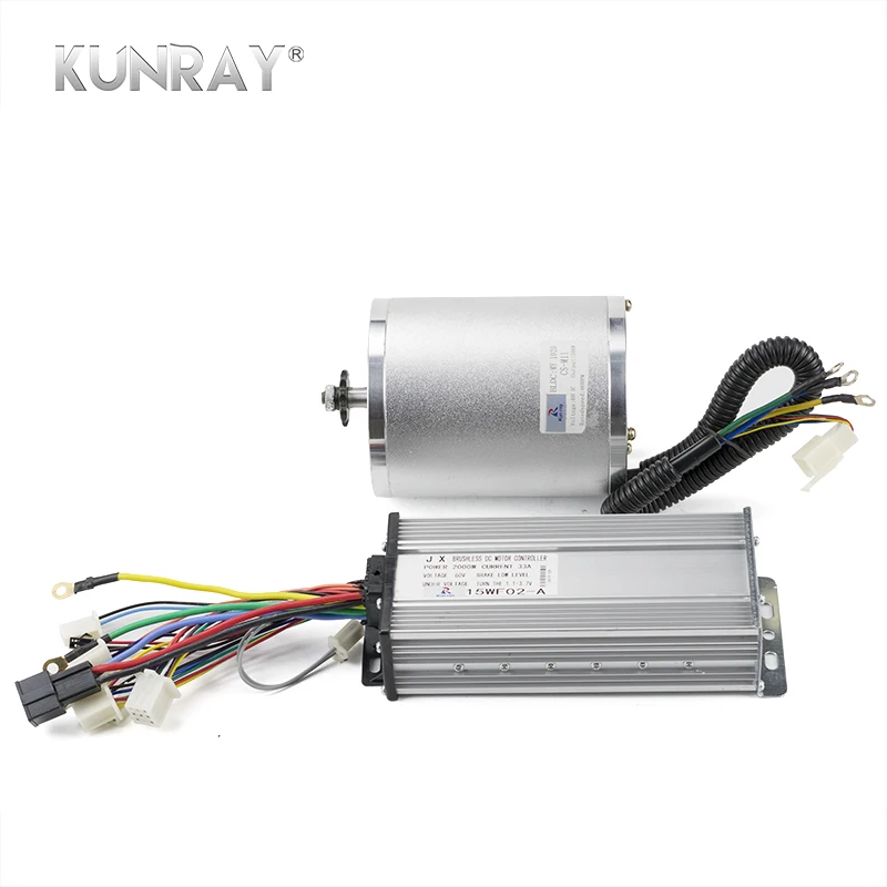 KUNRAY BLDC 60V2000W мотор с 15MOSFET 33A бесщеточный контроллер двигателя постоянного тока Электрический скутер Ebike QuadCar двигатель 4600 об/мин 4N. m