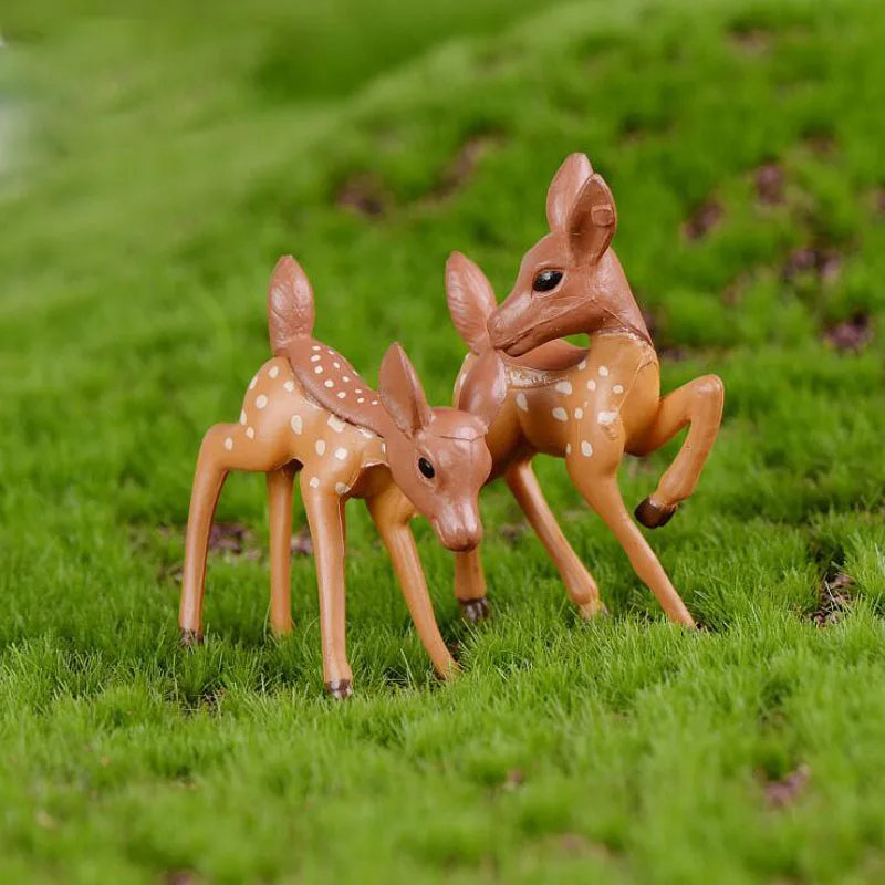 Олень влюбленных аниамл Miniatura кукольный домик бонсай для сада и дома украшение