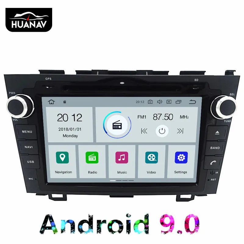 Android 9 0 автомобильный CD DVD плеер GPS навигация для Honda CRV CR-V 2006-2011 головное устройство