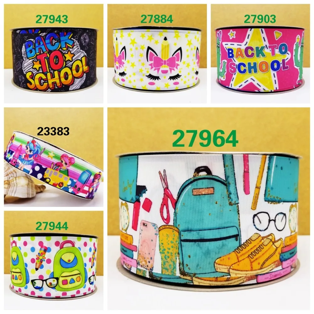 Бесплатная доставка 50 ярдов мультфильм печатных grosgrain ленты 27964 | Дом и сад