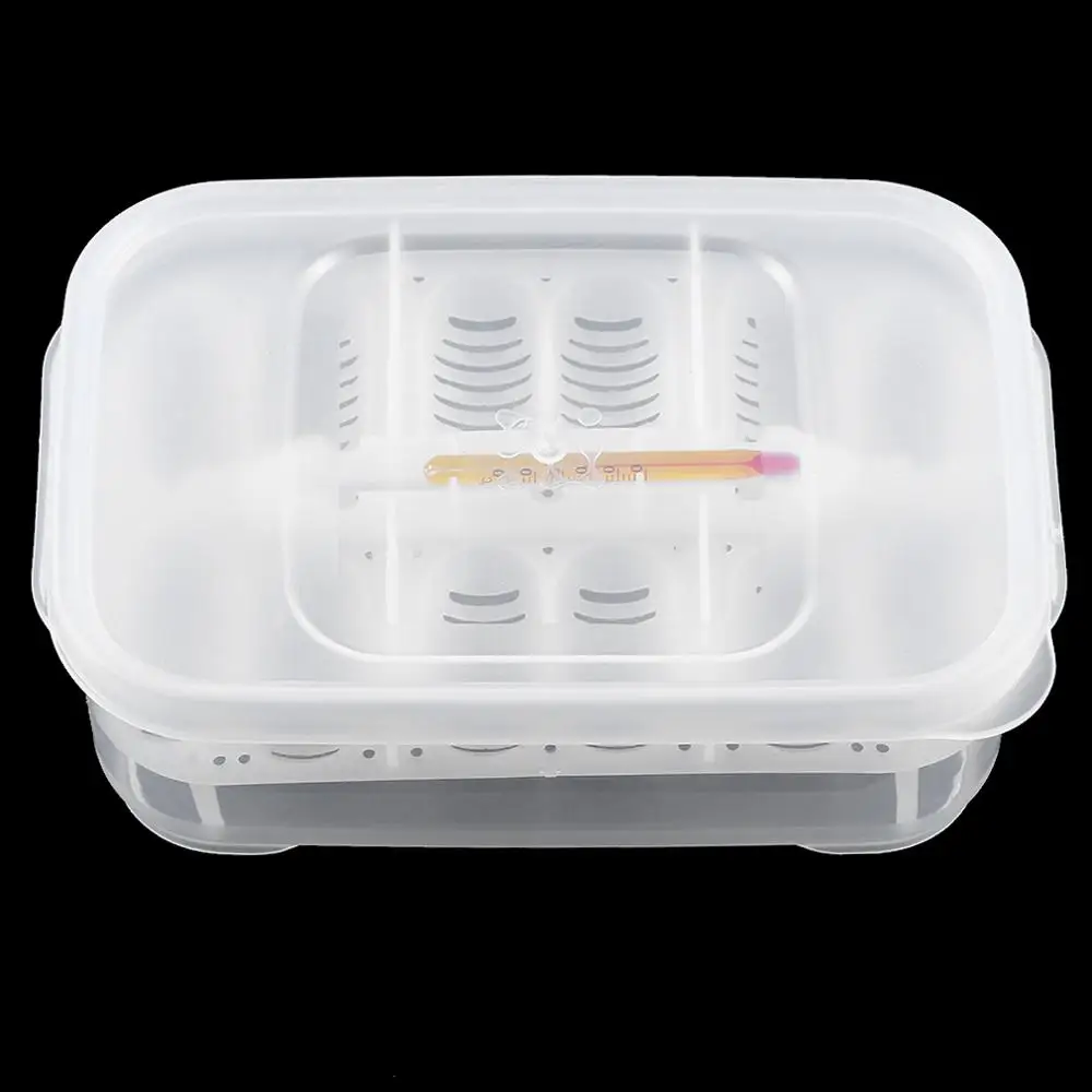 Практичный пластиковый 12 отверстий лоток для инкубации яиц рептилий с