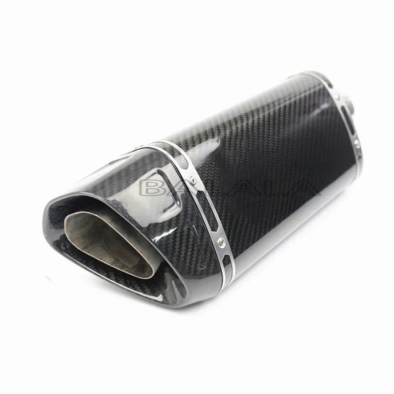 NEW51mm универсальный мотоцикл выхлопной глушитель трубы реальные Akrapovic