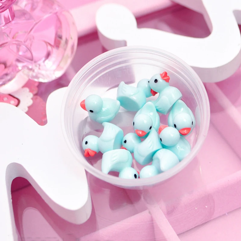 Happy Monkey Новый 5/10 шт./кор. Slime DIY аксессуары игрушки Резиновая Утка пушистые