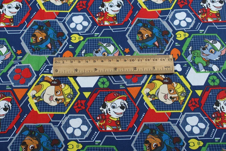 Lovely Toy dog Police Firehouse Dog cotton Fabric Child baby boy Diy Handmade Craft Bedding quilting 110*100cm | Дом и сад