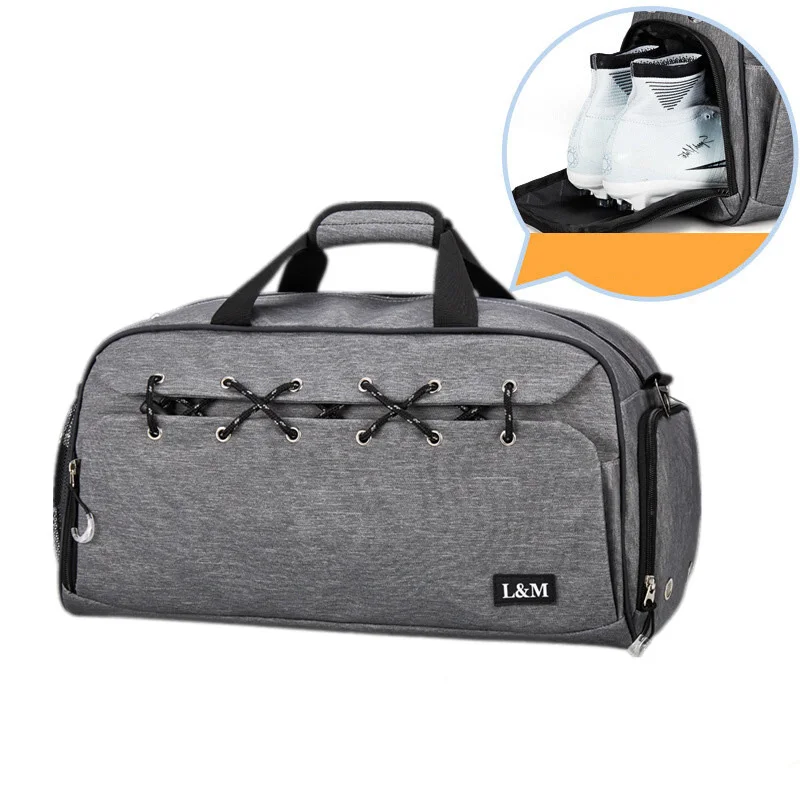 

Men's large capacity fitness bag casual shoulder bag outdoor sports bag ladies dry and wet separation swimming yoga bag