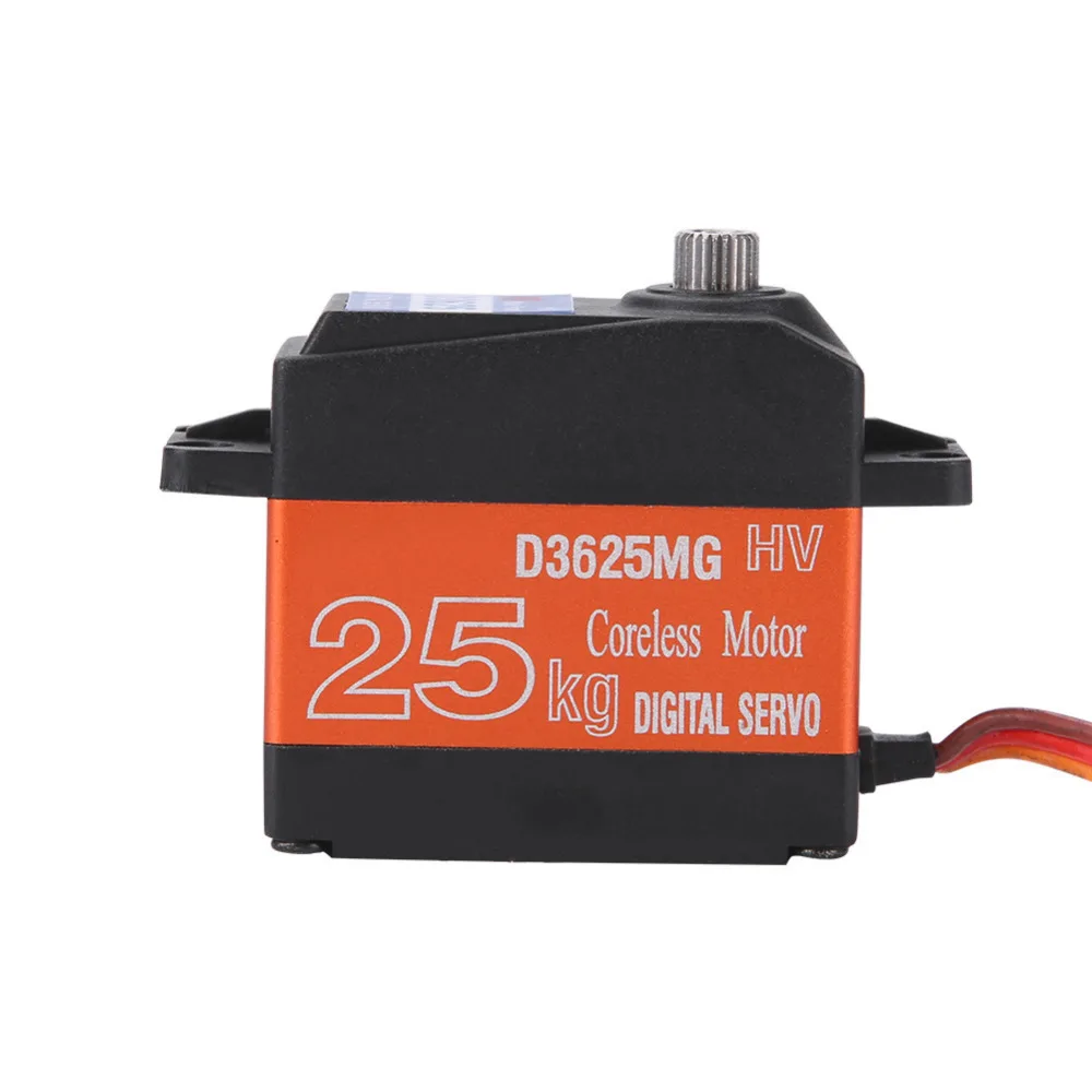 HDKJ D3625 Waterproof Servo Metal Gear Digital 180 Degree 25KG High Torque Servos for RC Model Car Speed Boats Parts | Игрушки и хобби