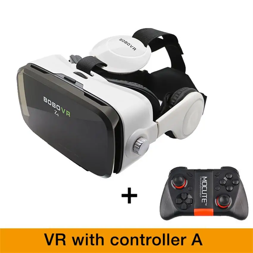 BOBOVR Z4 VR Box Мини 3D очки виртуальной реальности очки Google cardboard гарнитура bobo наушники VR для 4,3-6,0 дюймового смартфона - Цвет: Option A