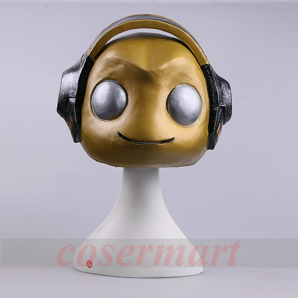 Горячая игра маска OW Косплэй маски Lucio латекс кожи головы для наращивания на всю
