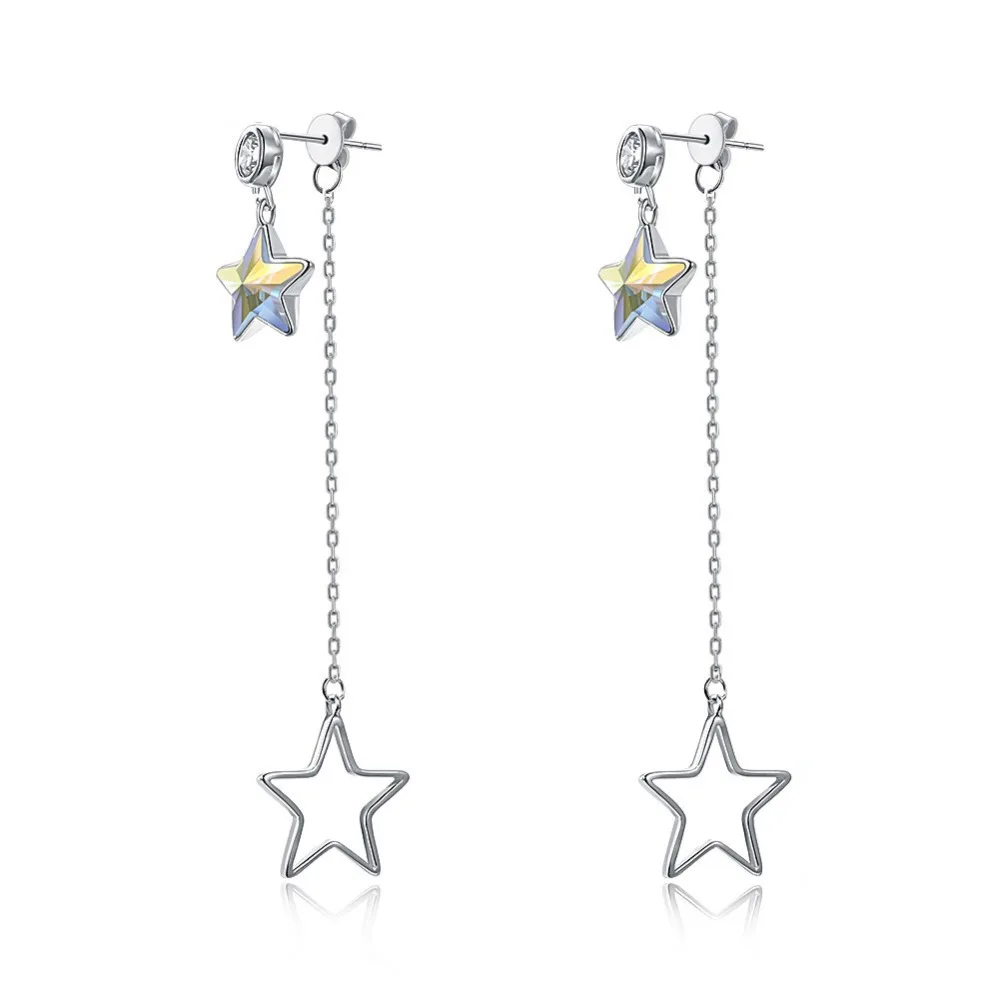 Женские серьги-подвески LEKANI длинные серьги с кристаллами Swarovski маленькими