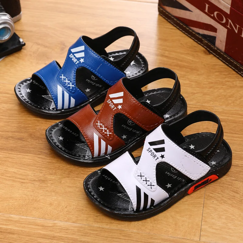 New Big Boys Flat Beach Sandals Kids Summer Shoes fashion Children shoes Non- Slip Shoes Boys Student Sport Shoes