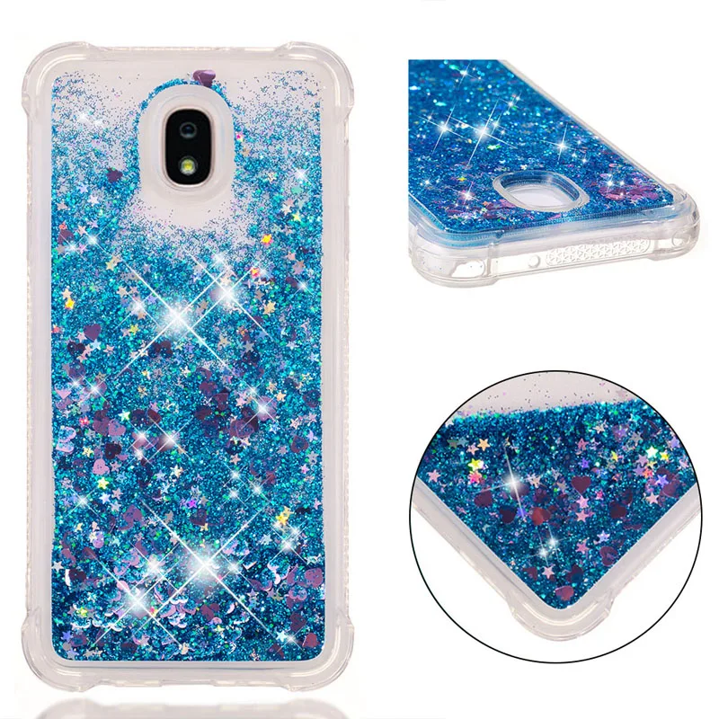 Для samsung Galaxy Wide3 J7 Star V уточнить мягкий силиконовый бампер чехол широкий 3 J737 SM-J737U с сияющими блестками милый чехол