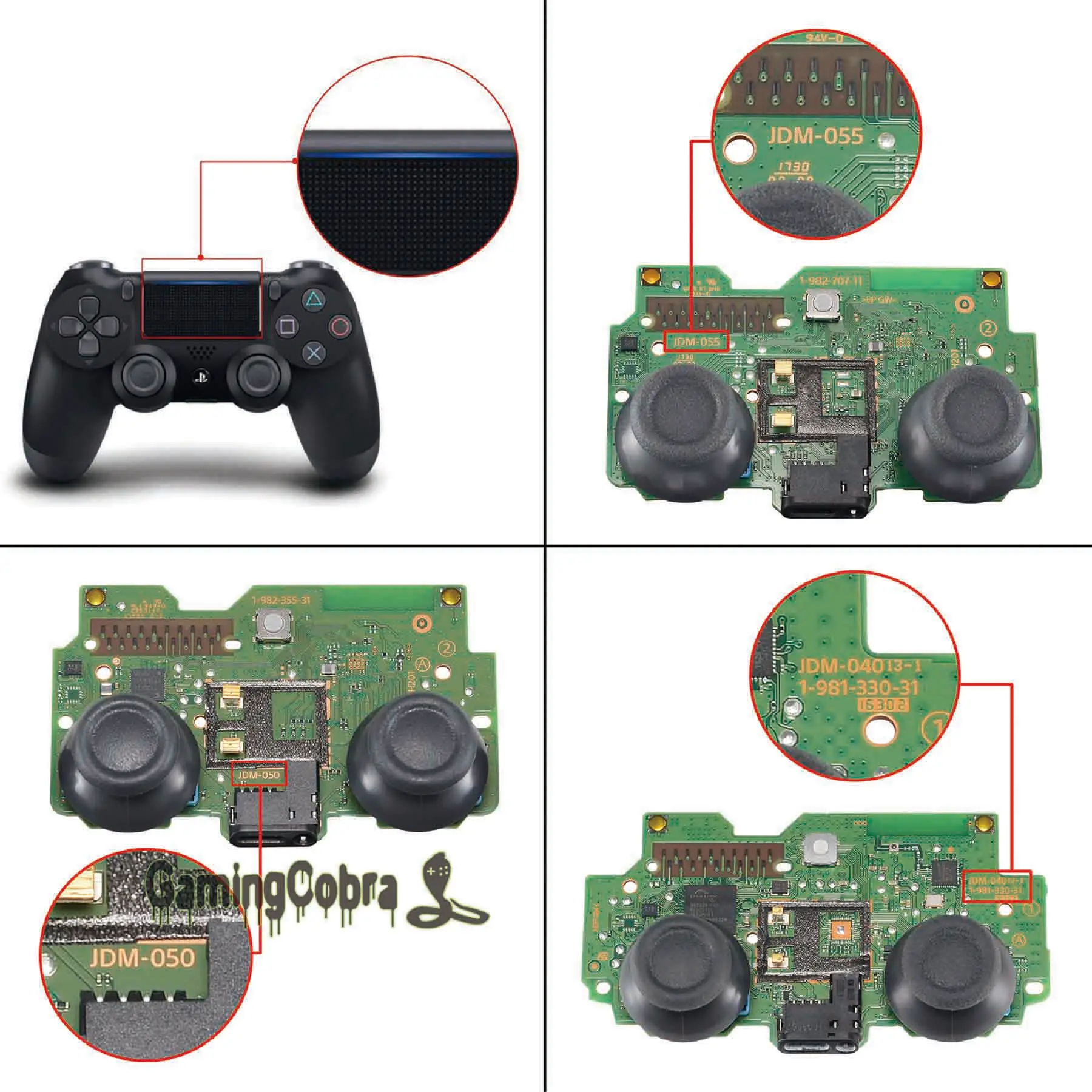 Программируемый набор для PS4 Slim Pro Controller JDM 040/050/055 w/ Custom Back Shell & 4 кнопки|Чехлы| |