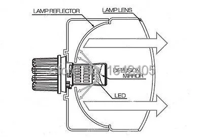 Для Jeep Grand Cherokee 2011 2012 с HID фары отличный ксеноновый белый отражатель 3157
