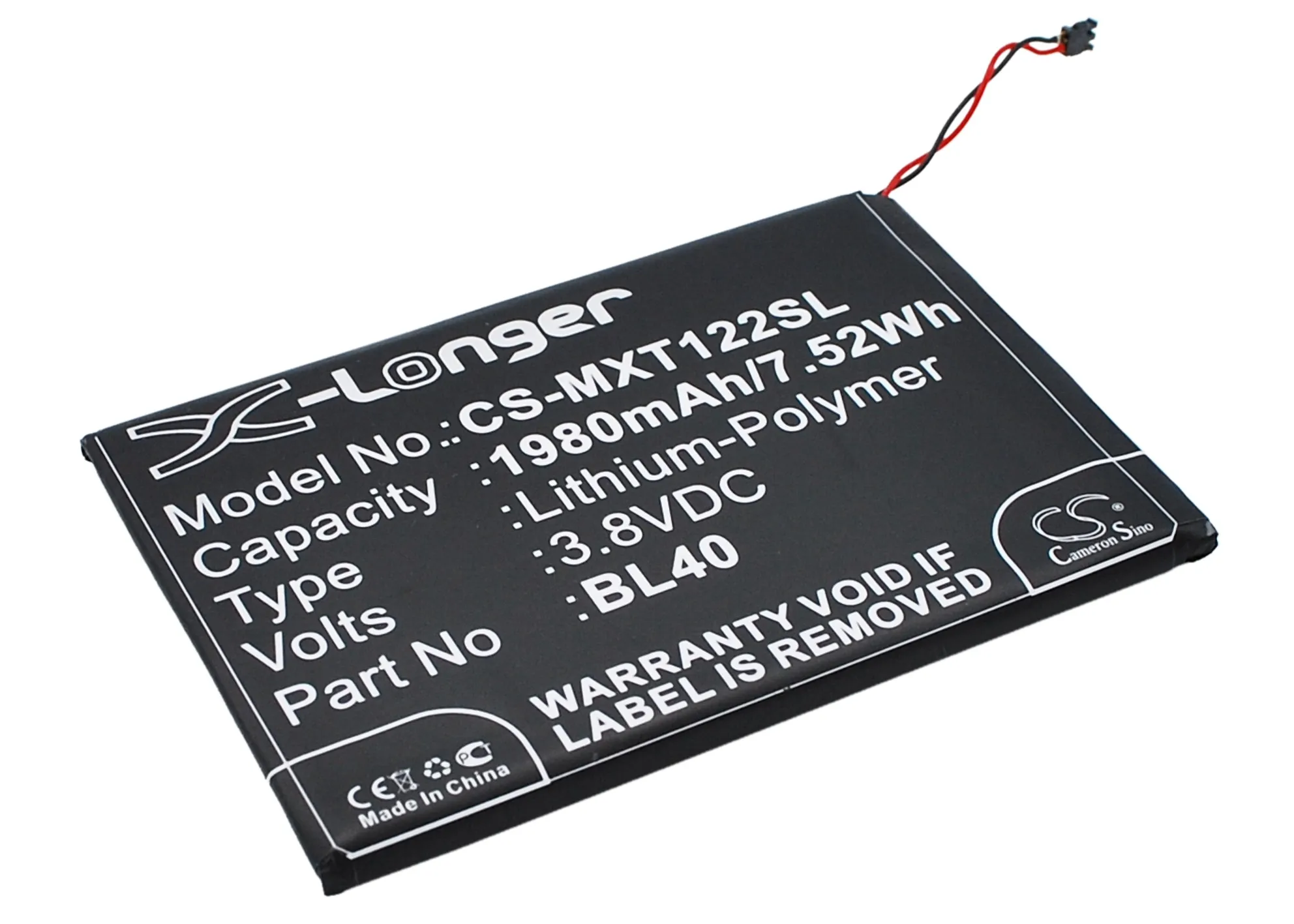 Аккумулятор Cameron Sino BL40 1980 мАч для Motorola Moto E Dual TV Global XT1021 XT1022 XT1025|cameron sino|battery forcameron sino