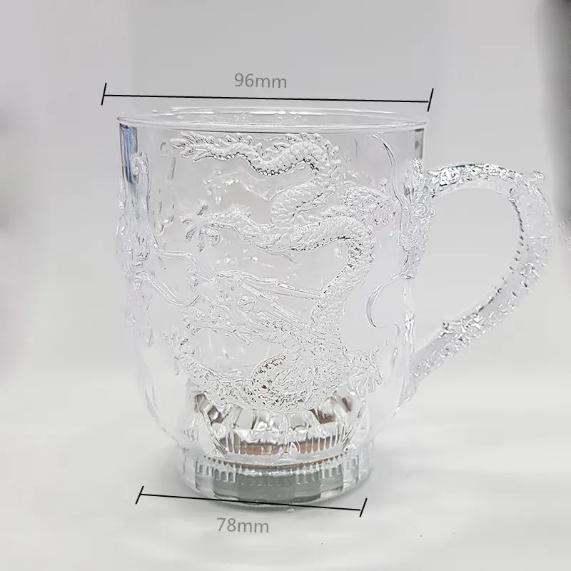285ML Creative Gift Cup Water LED Induction Rainbow Color Light Chameleon Flashing Mug Sensor Beer | Дом и сад