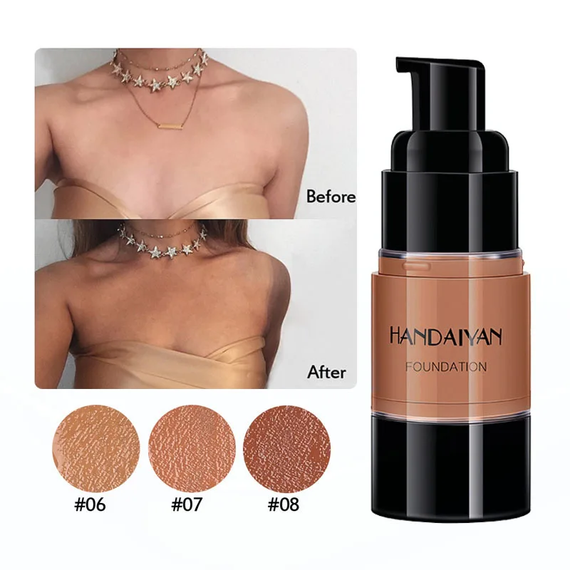 Бронзовая основа для тела загара Профессиональное покрытие жидкий BB крем лица