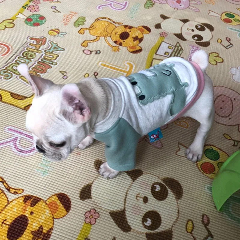 Cute Crocodile худи для щенков пальто собак Wimter хлопчатобумажная одежда домашних