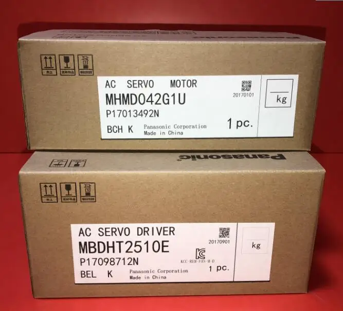 1 комплект 400 Вт PANASONIC Серводвигатель MHMD042G1U + MBDHT2510E|Запчасти для