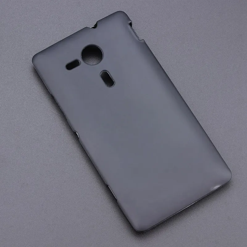 Черный гелевый ТПУ тонкий мягкий чехол накладка для Sony Xperia SP M35h C5302 C5303 c5306