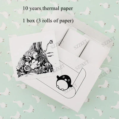 Thermal Paper Самоклеящаяся бумага для печати PAPERANG P1 P1S P2 - Цвет: Thermal Paper