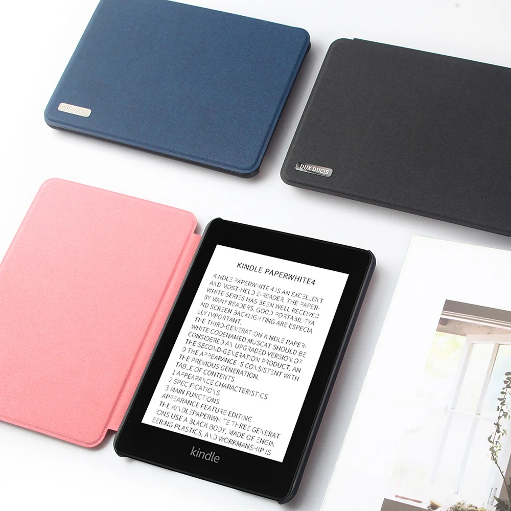 DUX DUCIS кожаный смарт чехол для Kindle Paperwhite 4 2018 Магнитный флип 6 0 &quotударопрочный