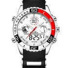 Часы мужские Цифровые кварцевые, спортивные водонепроницаемые с будильником и секундомером, в стиле милитари