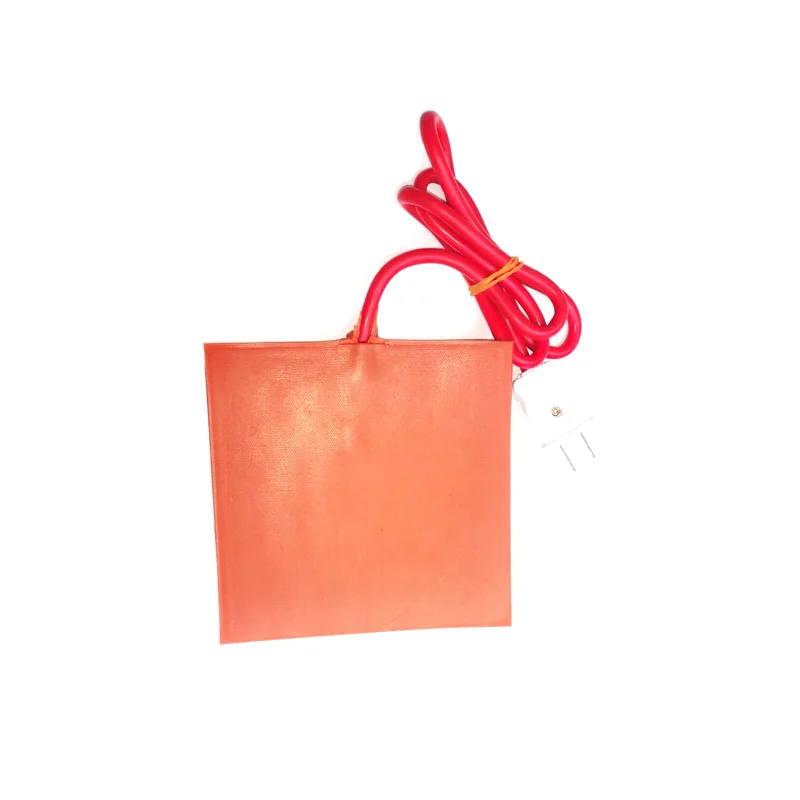 Нагревательная подушка из водонепроницаемого силиконового каучука толщиной 5 мм, 230 В, 43 Вт, размером 150 * 150 мм, с возможностью погружения в воду и проводом длиной 1000 мм.