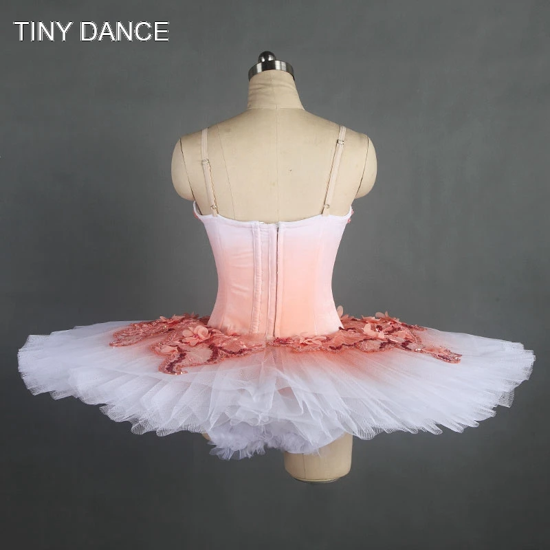 Бледно-розовый лиф из спандекса профессиональная балетная пачка 10 слоев блюдо