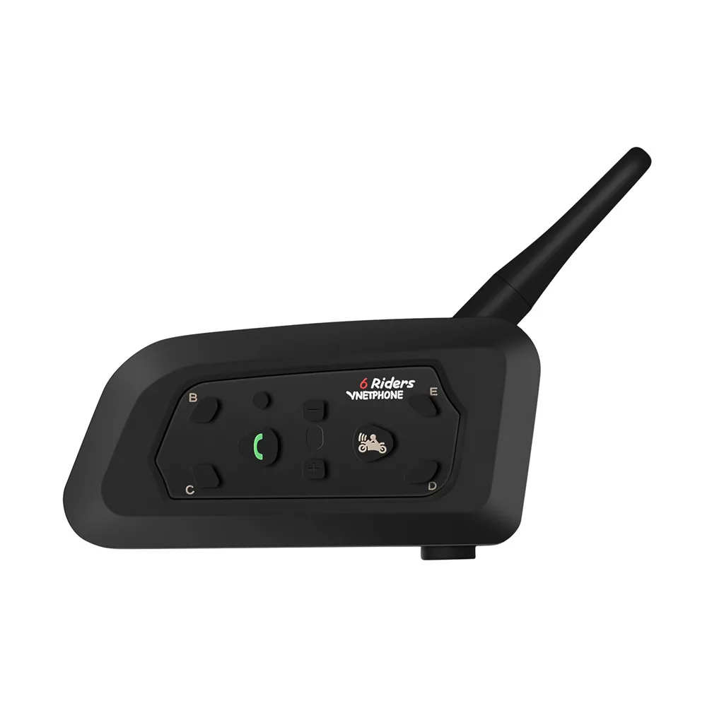VNETPHONE V6 Intercomunicador 850 мАч Мото Bluetooth шлем домофон Heaedset+ 2 шт универсальные зажимы для шлема