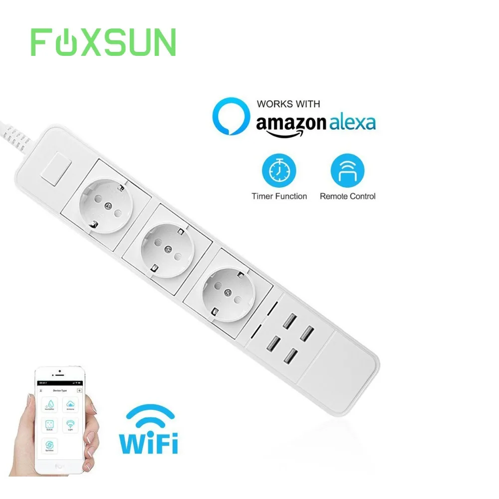 Умный сетевой фильтр с функцией таймера и поддержкой Wi-Fi | Электроника
