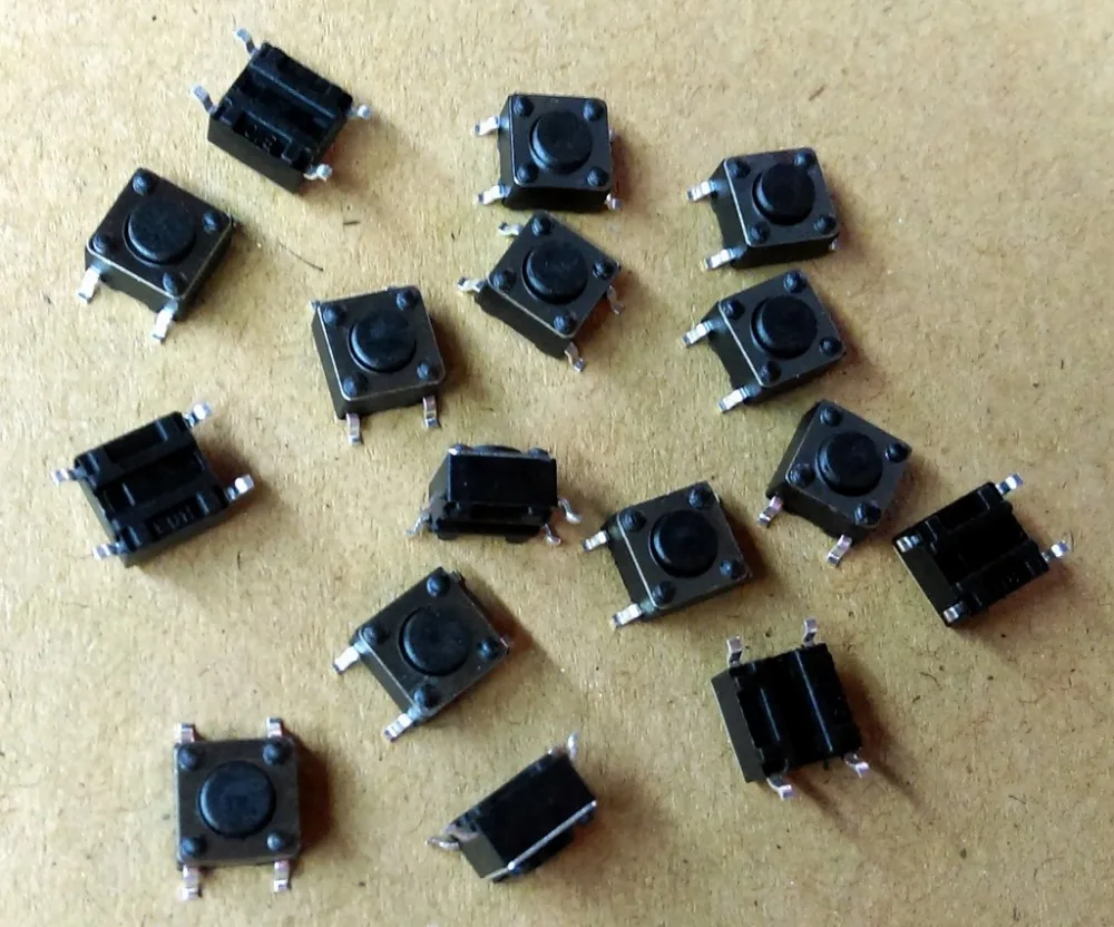 6X6X4.3mm 4pin SMD Тактильные Такт Мини кнопочный переключатель Микропереключатель