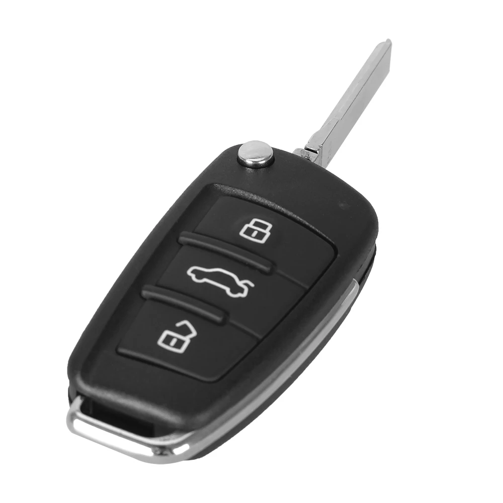DANDKEY для Audi A2 A3 A4 A6 A6L A8 S5 Q7 TT автомобильный чехол ключей Замена Складная откидная