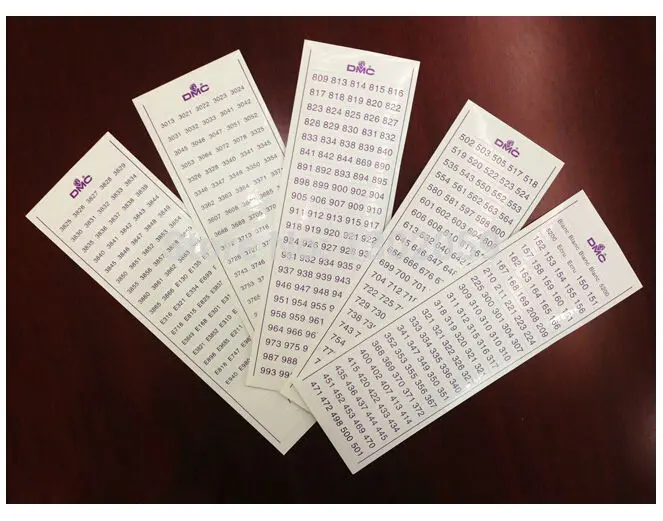 Новая наклейка с цветным номером нить DMC вышивка крестом инструмент