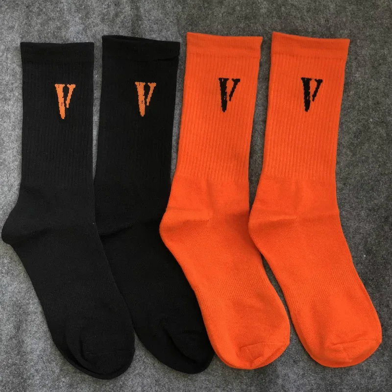 Взрывные модели V уличная мода хип-хоп хлопковые мужские и женские носки с длинным рукавом в европейском и американском стиле хлопковые носки