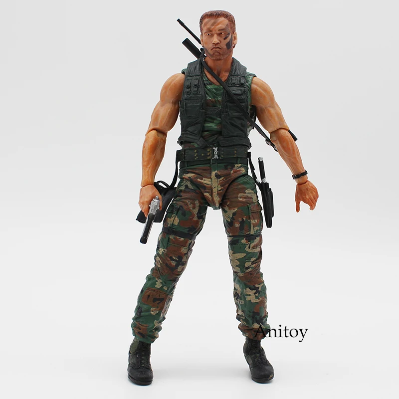 NECA 30th юбилей джунглей патруля соприкосновение извлечения Маскировка голландский джунгли Охотник Unmasked демон Хищник фигурка - Цвет: D