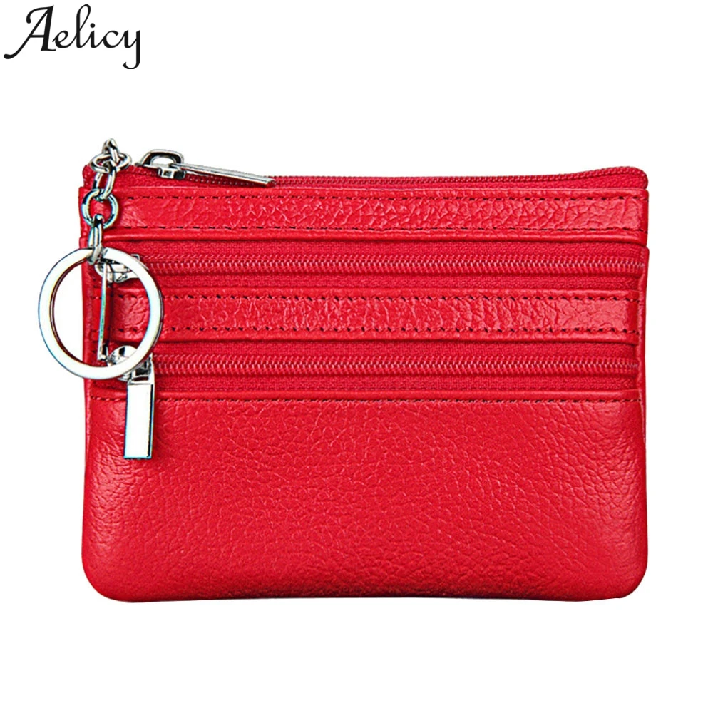 RD Aelicy, модный мужской женский студенческий короткий кошелек, сумочка, кожаная сумка с несколькими карманами, посылка для карт, держатель для карт, сумка для карт - Цвет: RD